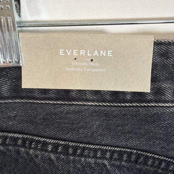 Everlane The Curvy 90s Cheeky Straight Ankle Jean 32 Organic Cotton Black NWT - Picture 4 of 9